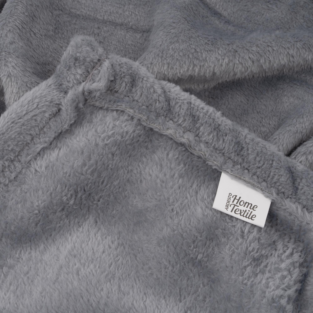 Плед Ardesto Flannel 200х220см, 100% поліестер, сірий світлий (ART0228SB) - зображення 4