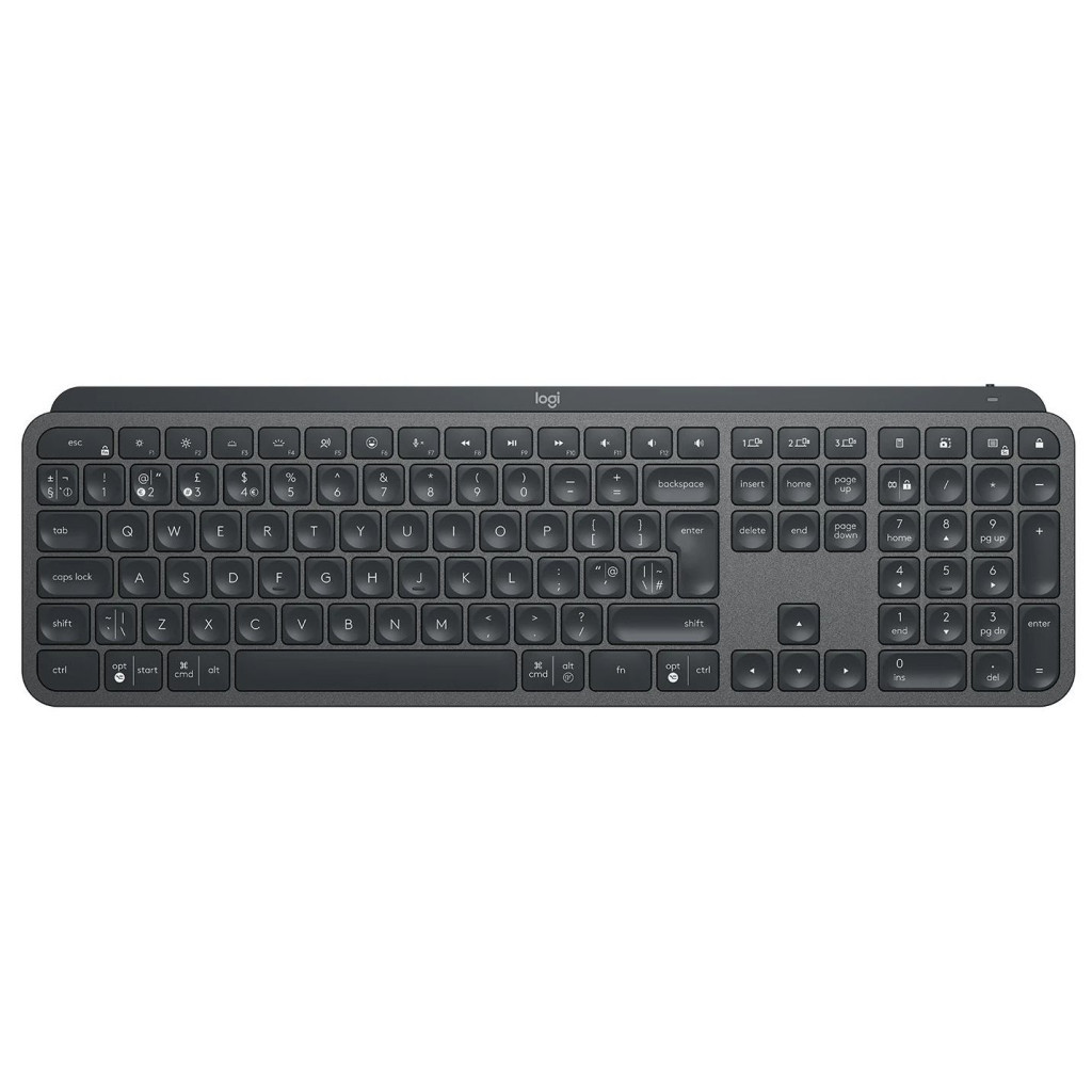 Клавіатура Logitech MX Keys Advanced for Business Wireless Illuminated UA Graphite (920-010251) - зображення 1
