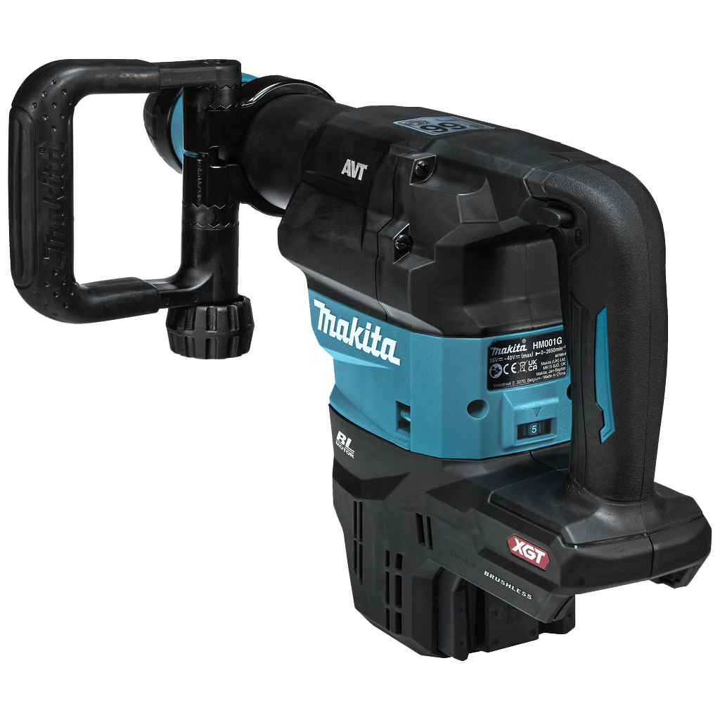 Відбійний молоток Makita HM001GM201 XGT, 40 В Мах, BL4040x2, DC40RA (HM001GM201) - изображение 2