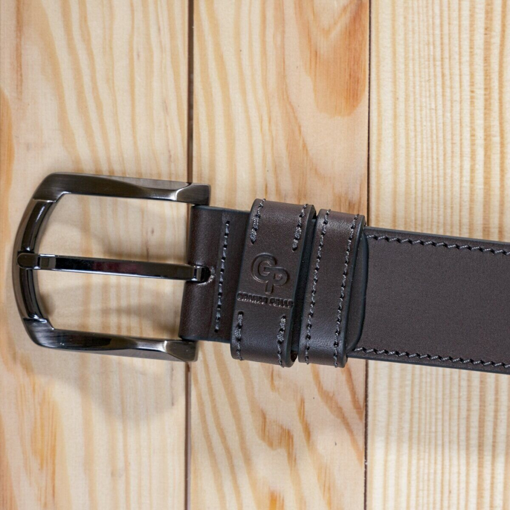 Ремінь Grande Pelle Джинсовий Коричневий (11158) - зображення 8