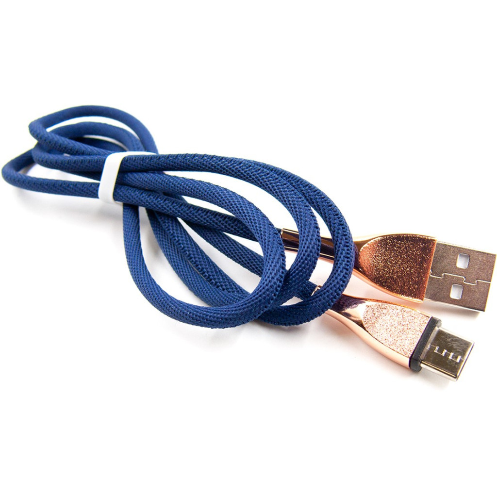 Дата кабель USB 2.0 AM to USB-C 1.0m blue Dengos (NTK-TC-SET-DBLUE) - зображення 2