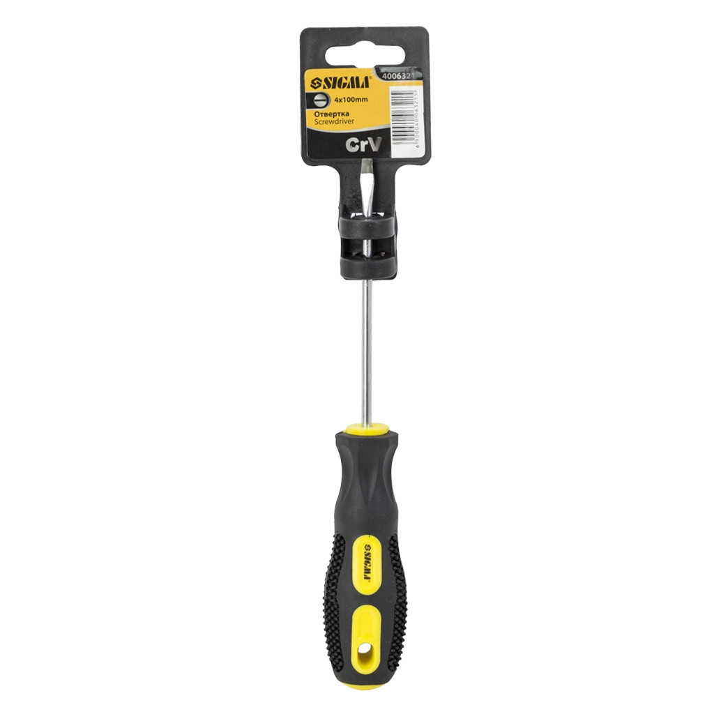 Викрутка Sigma шліцева SL4.0x100мм CrV (4006321) - зображення 2