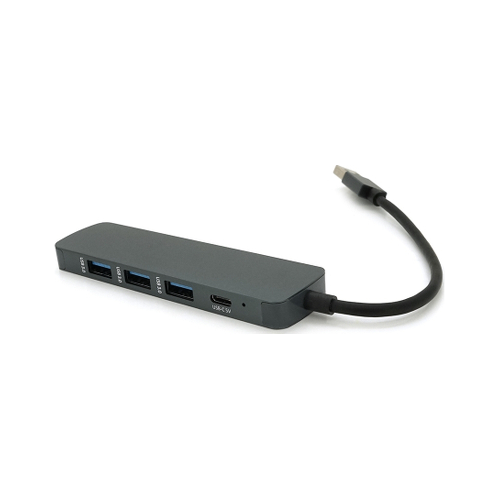 Концентратор Voltronic USB 3.0 to 4xUSB 0.2m aluminum (YT-3H4/2TB) - зображення 1