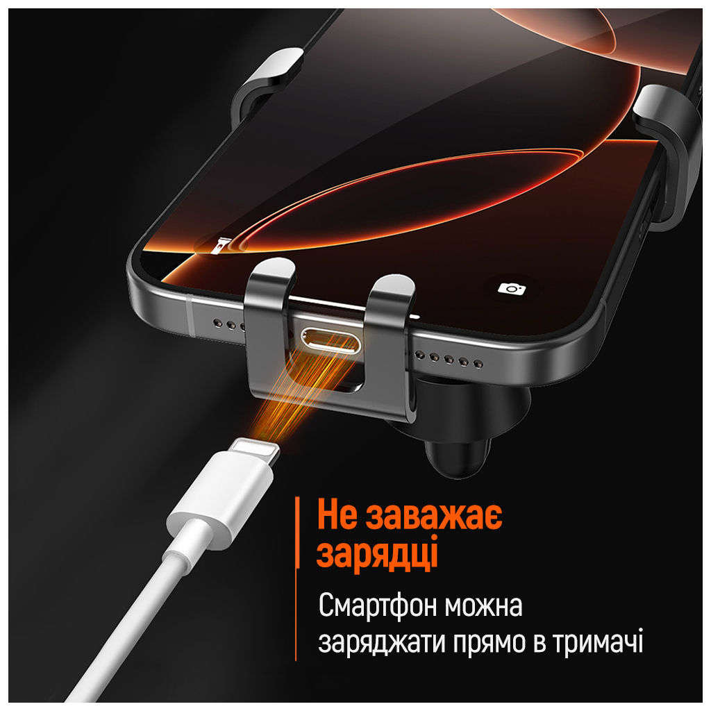 Універсальний автотримач ColorWay Gravity Mechanical Car Mount Black (CW-CHG18-BK) - изображение 11