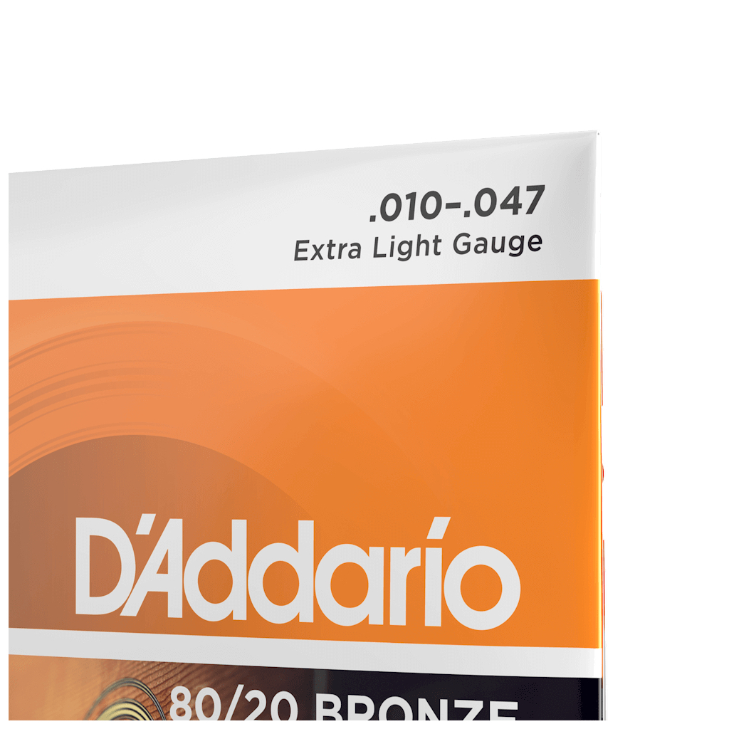 Струни для гітари D'Addario Bronze 80/20 Extra Light (10-47) (EJ10) - зображення 4