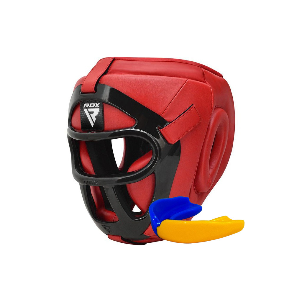 Боксерський шолом RDX T1 Grill Full Red L (HGR-T1FR-L) - зображення 1
