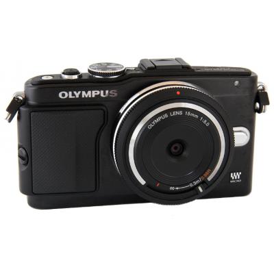 Цифровий фотоапарат Olympus E-PL5 DZK 14-42 mm + 40-150 mm Flash Air black (V205042BE010) - зображення 5