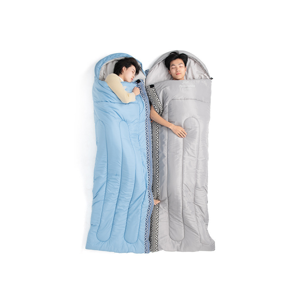 Спальний мішок Naturehike L250 NH21MSD07 Blue Right (6927595774830-R) - зображення 4