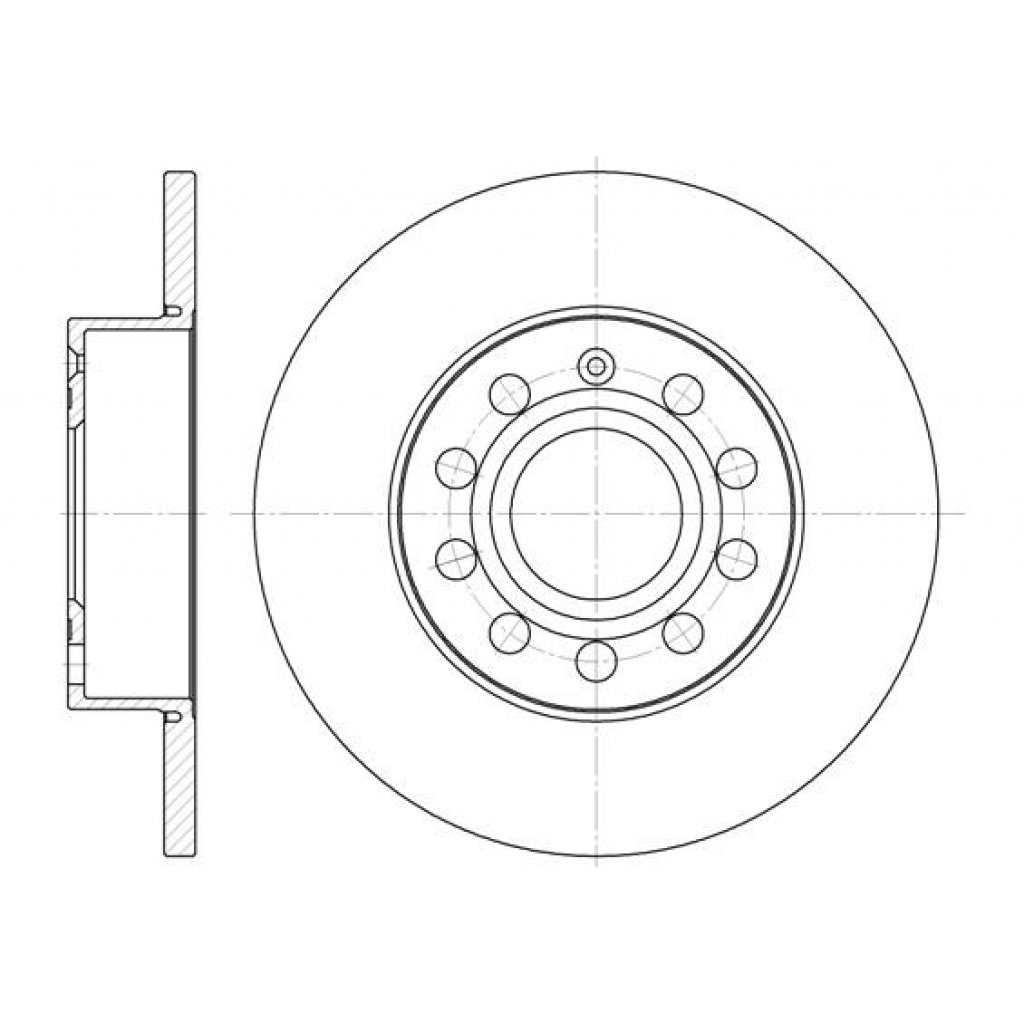 Гальмівний диск REMSA 6650.00 - зображення 1