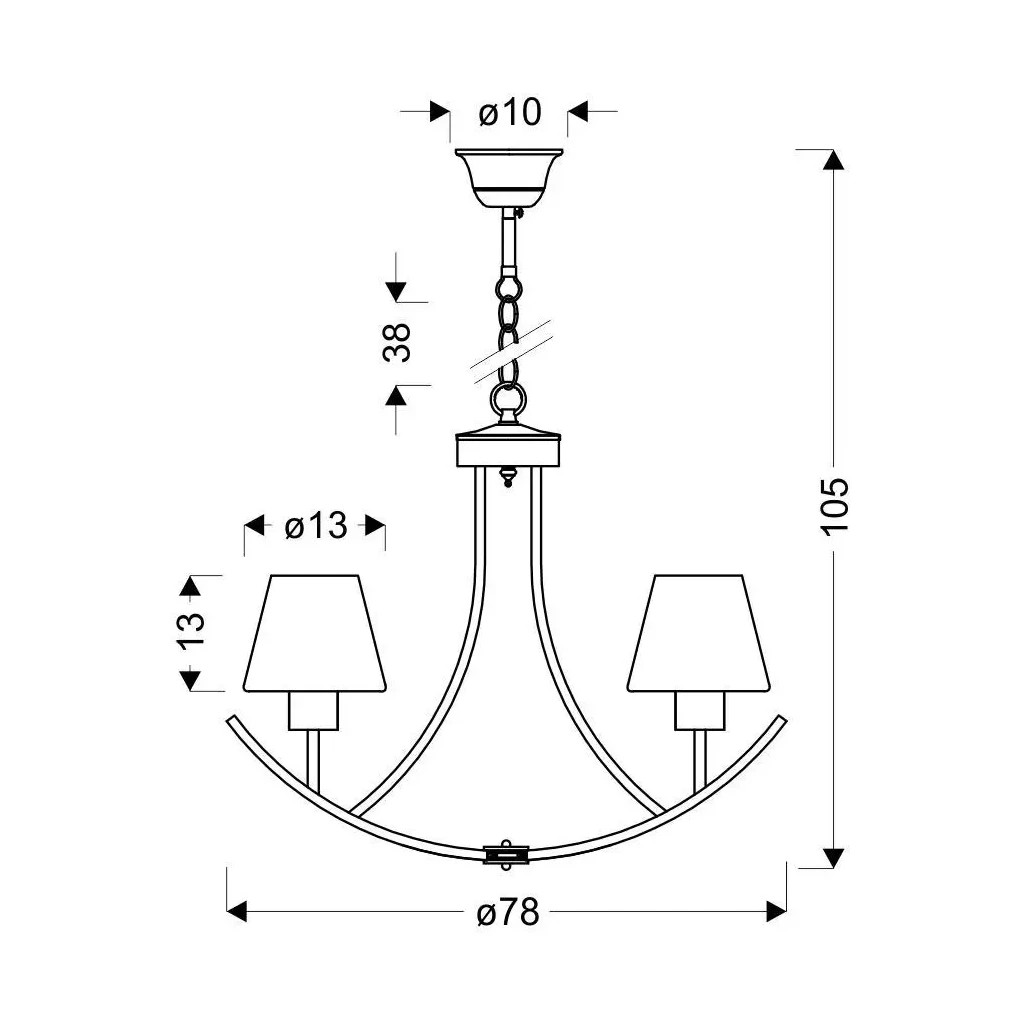 Люстра Candellux LONDON (36-38845) - зображення 2