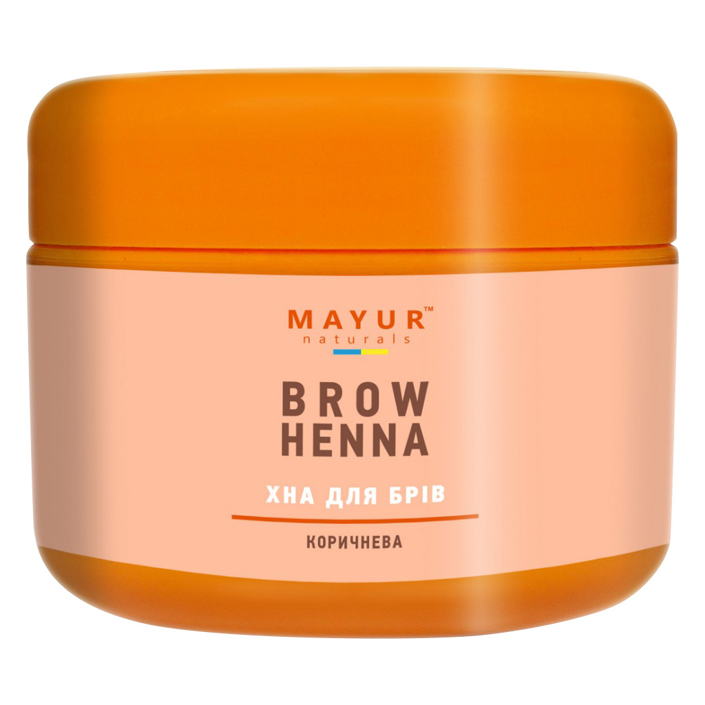 Хна Mayur для брів Коричнева 10 г (4820189560395) - изображение 1
