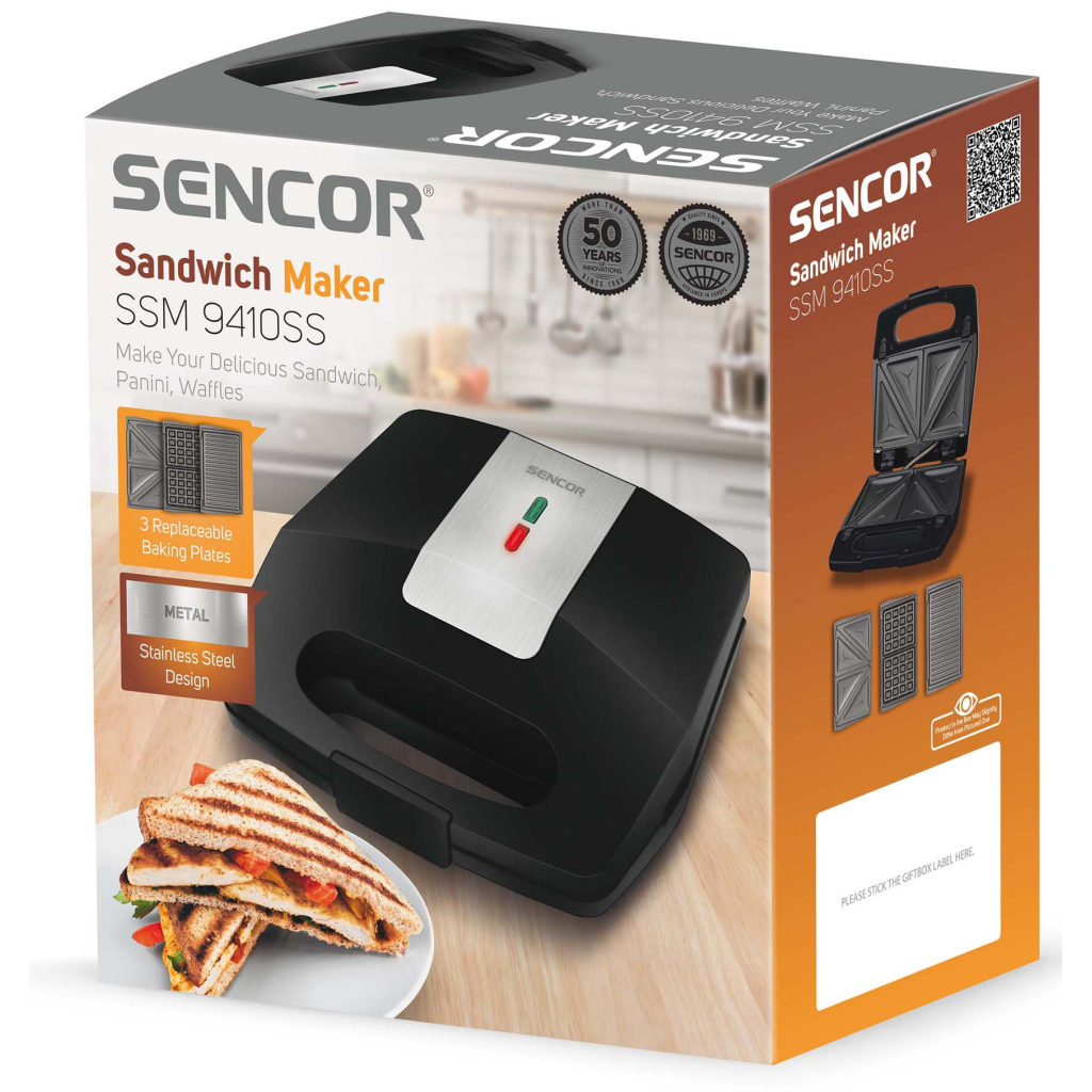 Сендвічниця Sencor SSM 9410SS - зображення 4