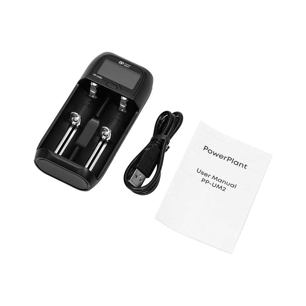 Зарядний пристрій для акумуляторів PowerPlant PP-UM2 (Ni-Mh, Ni-Cd, Li-ion, LiFePO4 / input DC 5V/2A) (AA620180) - изображение 4