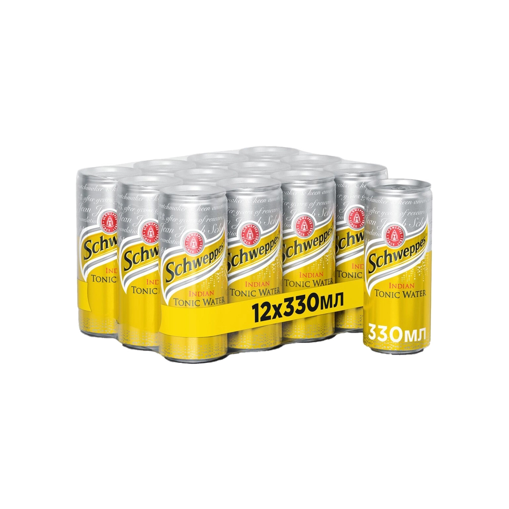 Напій Schweppes Indian Tonic Безалкогольний сильногазований 330 мл (5449000046390) - зображення 2