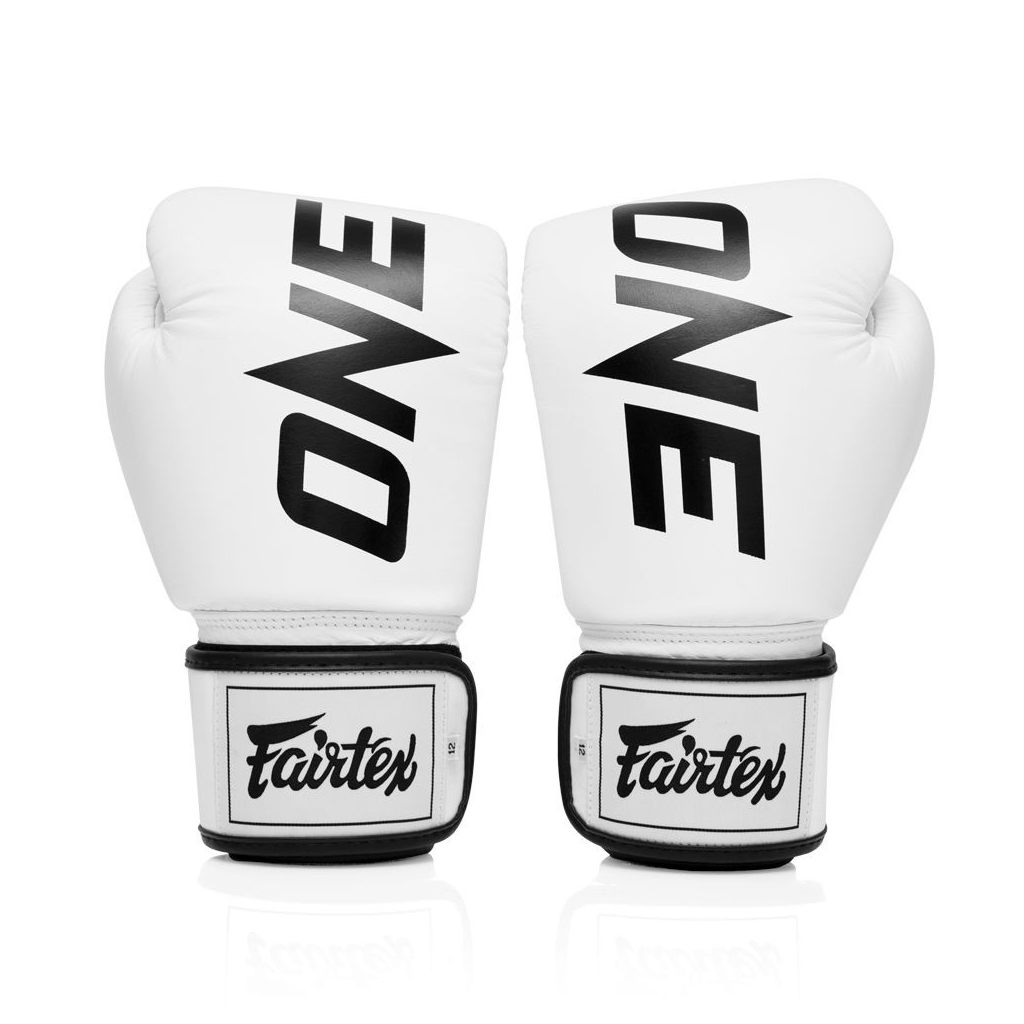 Боксерські рукавички Fairtex BGV1-ONE (натуральна шкіра) White 12 унцій (бинти в комплекті) (BGV1-ONE_12oz_White) - зображення 3
