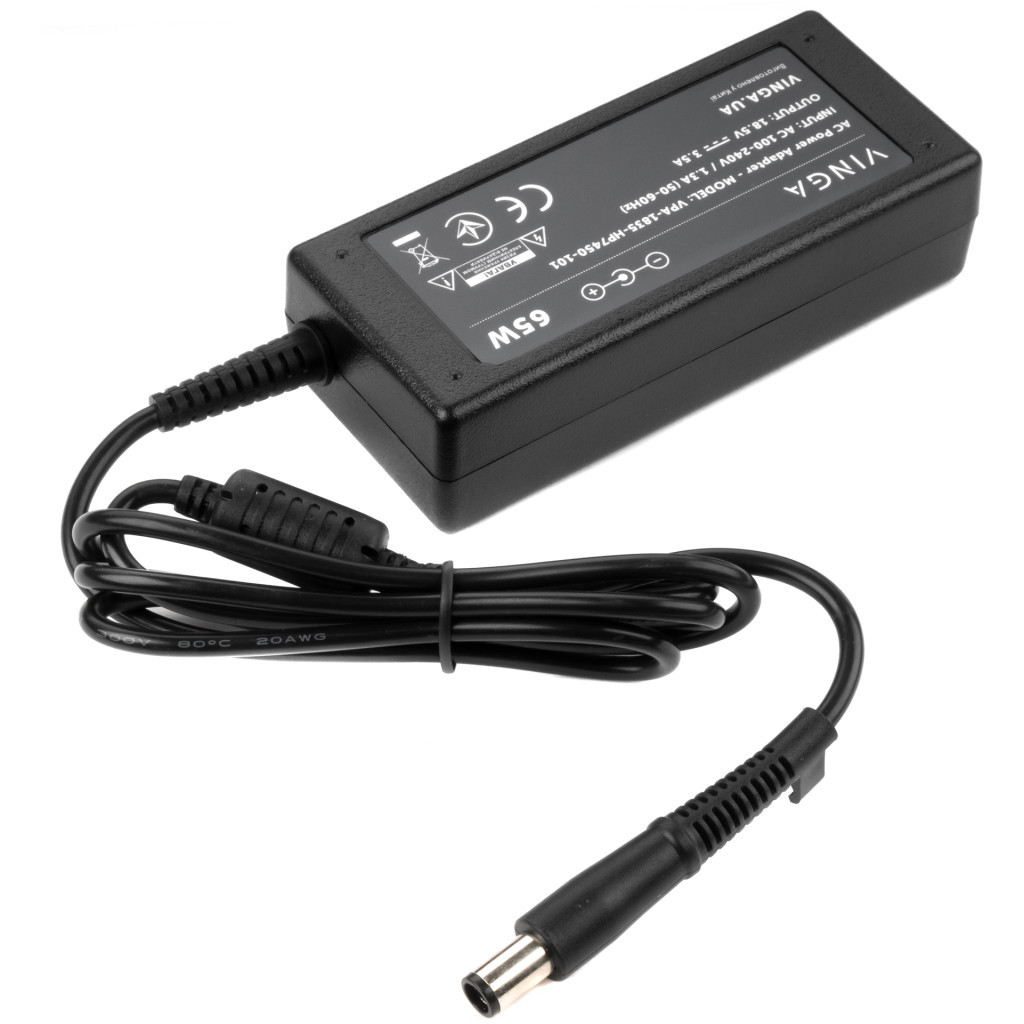 Блок живлення до ноутбуку Vinga HP 65W 18.5V 3.5А 7.4*5.0 (VPA-1835-HP7450-101) - зображення 4