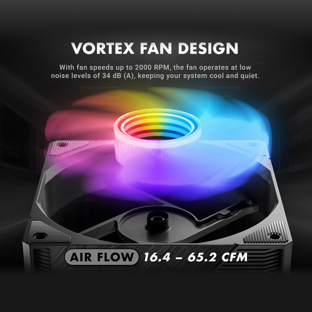 Система рідинного охолодження Azza HEX 240 (LCAZ-240H-ARGB) - зображення 6