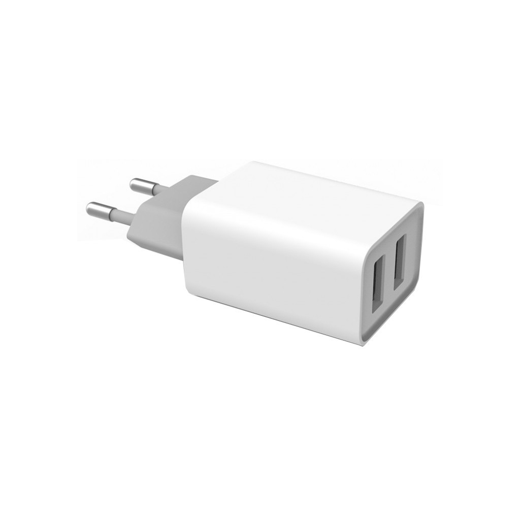 Зарядний пристрій ColorWay 2USB AUTO ID 2.1A (10W) (CW-CHS015-WT) - зображення 3