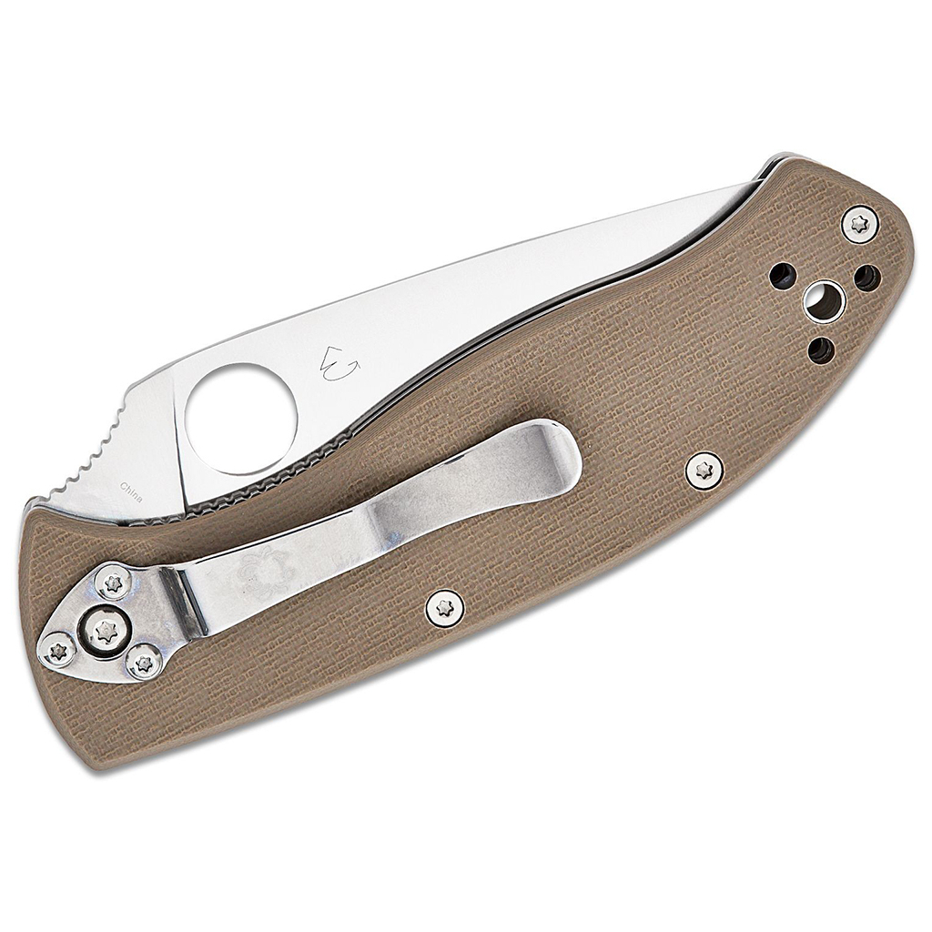 Ніж Spyderco Tenacious M4 Brown G10 (C122GBNM4P) - зображення 4