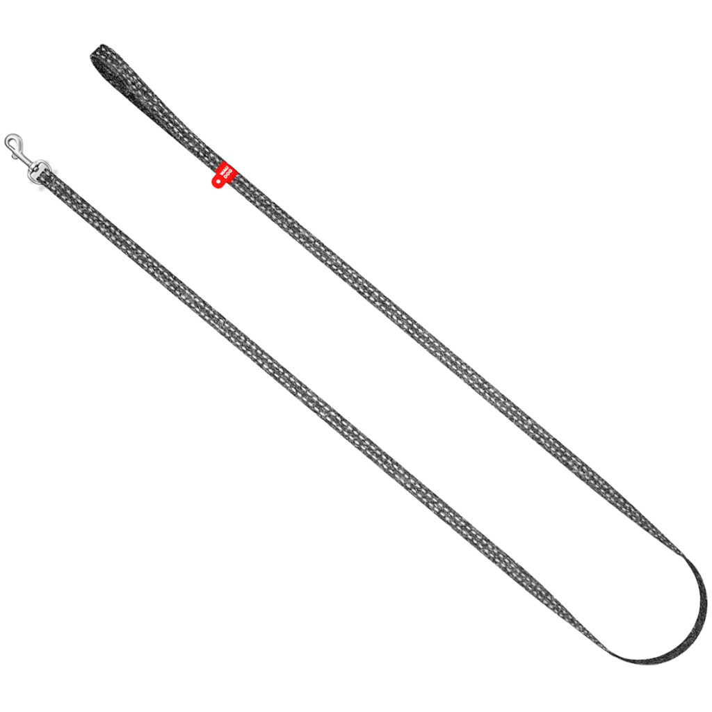 Повідець для котів WAUDOG Re-cotton світловідбивний XS 200х1 см сірий (164411) - зображення 2