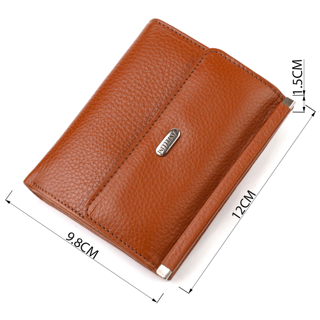 Гаманець Canpellini З натуральної шкіри флотар Коричневий (21811) - зображення 3