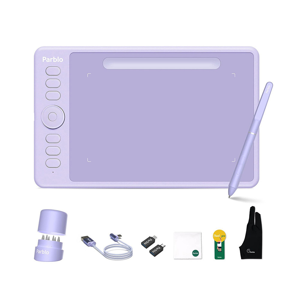 Графічний планшет Parblo Intangbo S Violet (INTANGBOSP) - зображення 2