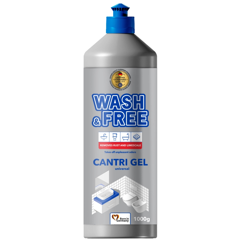 Рідина для чищення ванн Wash&Free Cantri Gel Universal 1 кг (4823128001546) - зображення 1