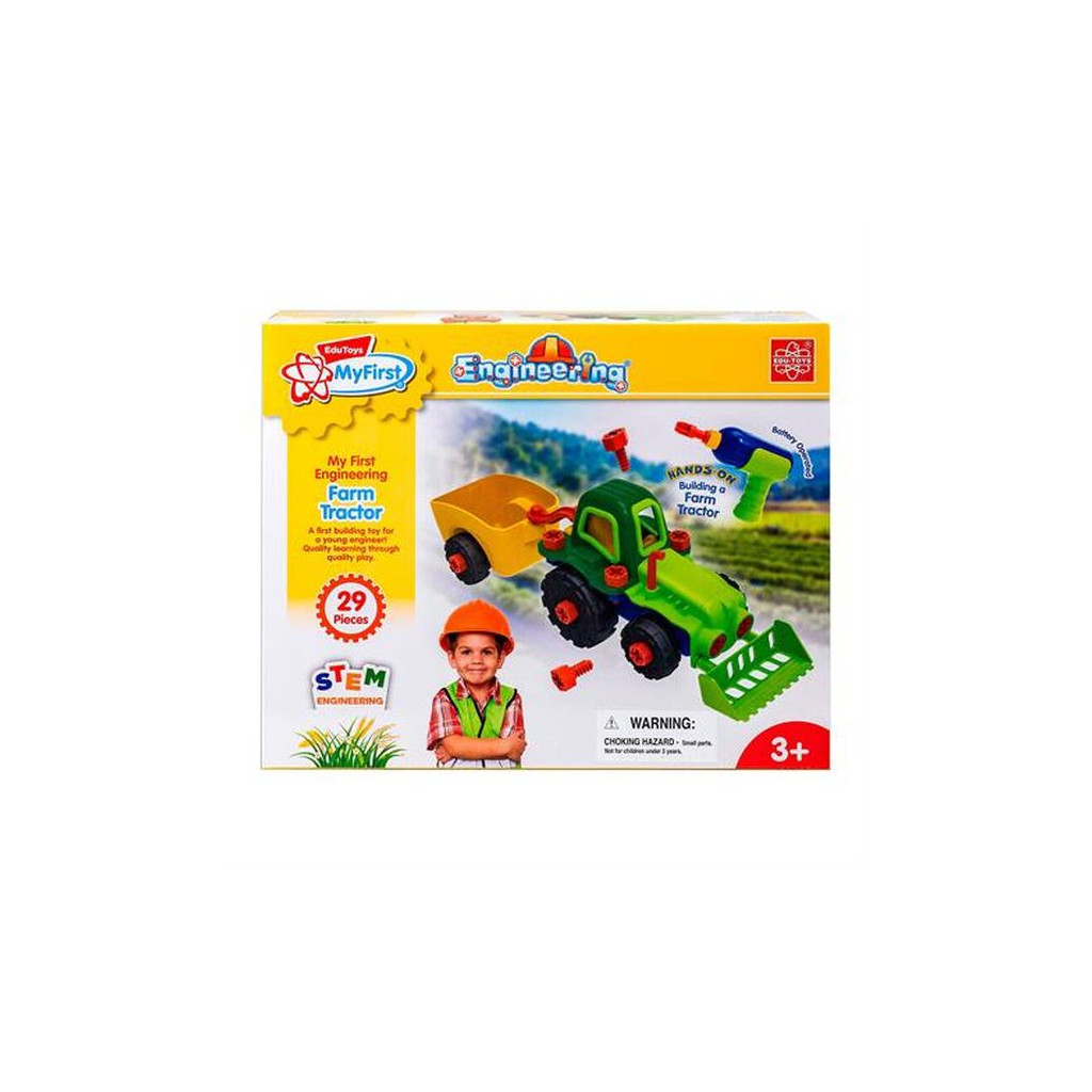 Конструктор EDU-Toys Трактор з інструментами (JS030) - зображення 6