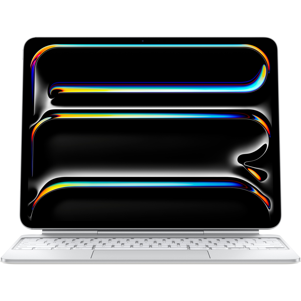 Чохол до планшета Apple Magic Keyboard for iPad Pro 13inch (M4) - Ukrainian - White,Model A2974 (MWR43UA/A) - зображення 2