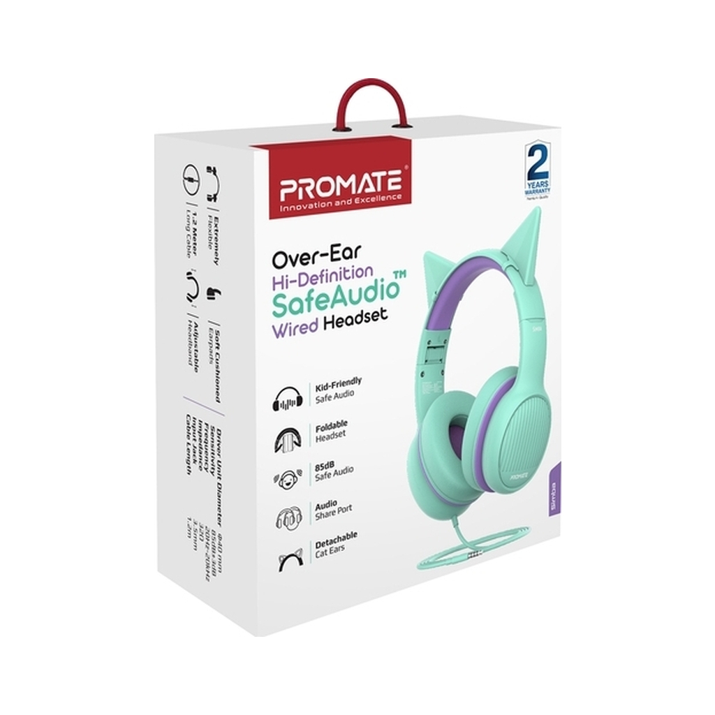 Навушники Promate Simba Emerald (simba.emerald) - зображення 2