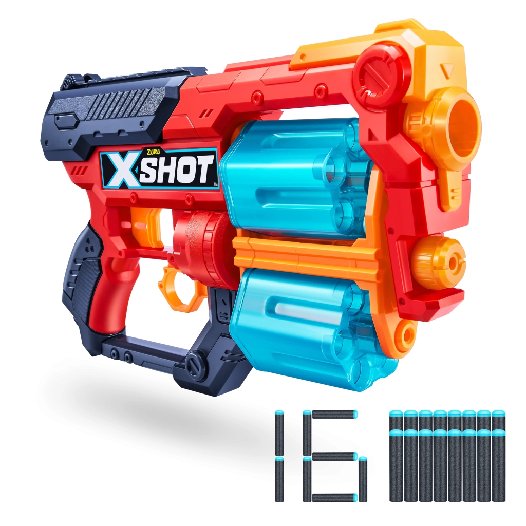 Іграшкова зброя Zuru X-Shot Red Швидкострільний бластер EXCEL Xcess TK-12 (16 патронів) (36436R) - зображення 1