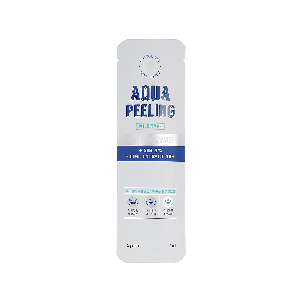 Пілінг для обличчя A'pieu Aqua Peeling Cotton Swab На ватній паличці 3 мл (8806185740173) - изображение 1
