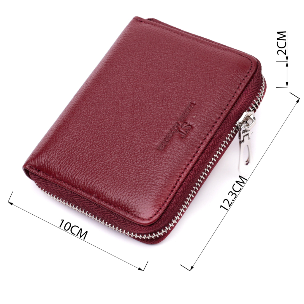 Гаманець ST Leather З натуральної шкіри Бордовий (22450) - зображення 3