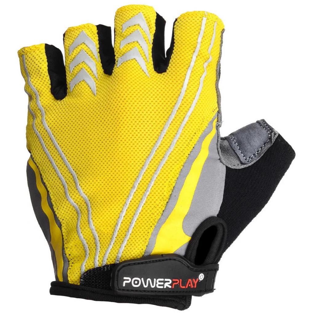Велорукавиці PowerPlay 5007 Yellow M (5007C_M_Yellow) - зображення 2