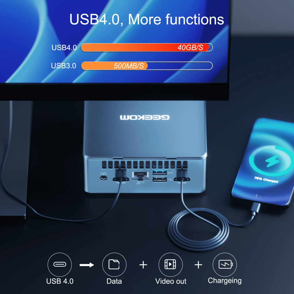 Комп'ютер GEEKOM Mini IT13 / i7-13620H, 32GB, SSD 1TB, WIN11 Pro (GMIT13i713620-321T-EU) - зображення 5