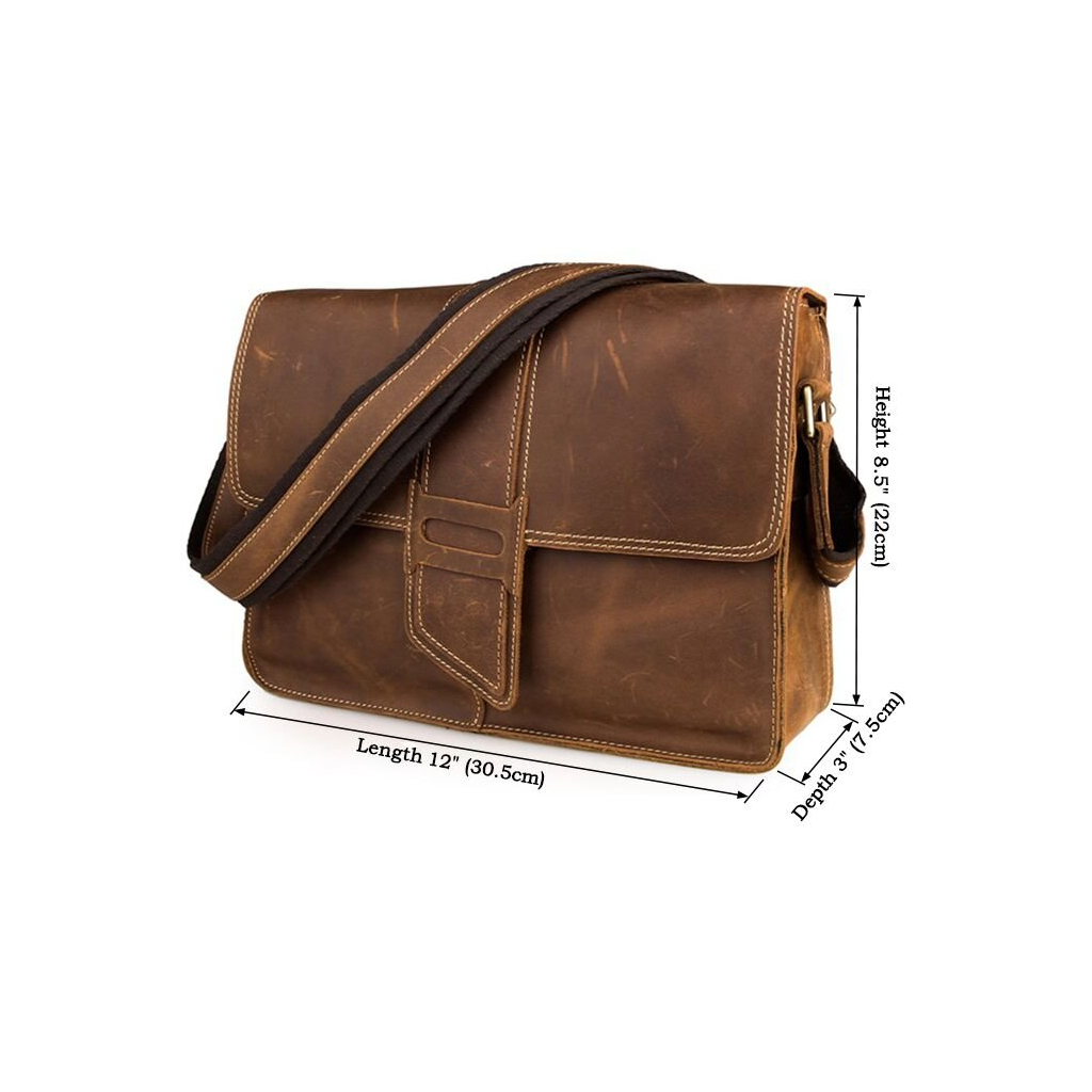 Сумка Vintage У вінтажному стилі Коричнева (14231) - зображення 5