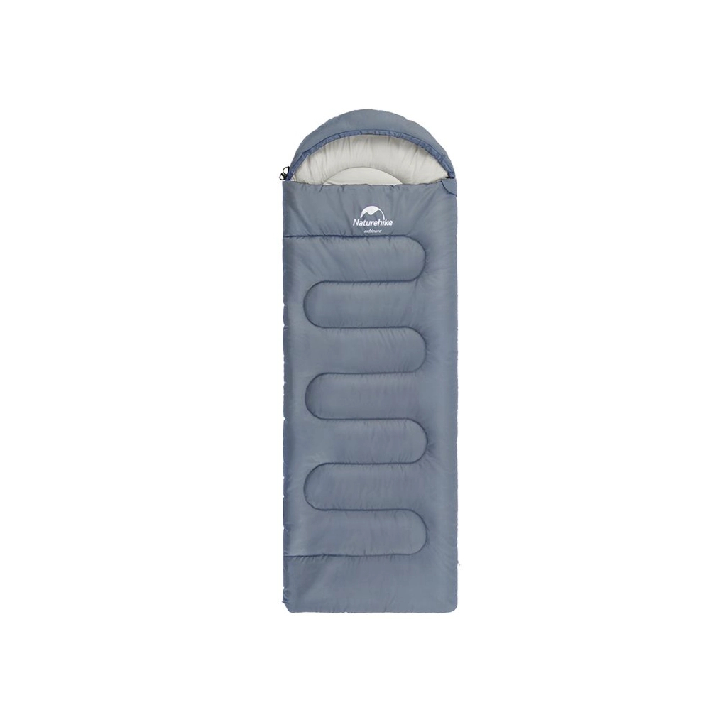 Спальний мішок Naturehike Y150L NH21MSD08 правий, сіро-блакитний (6975641888741) - зображення 1