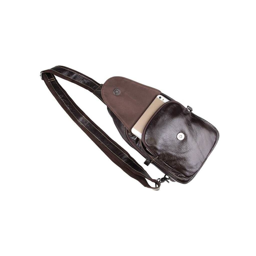 Сумка Vintage З натуральної шкіри Коричнева (14559) - зображення 9