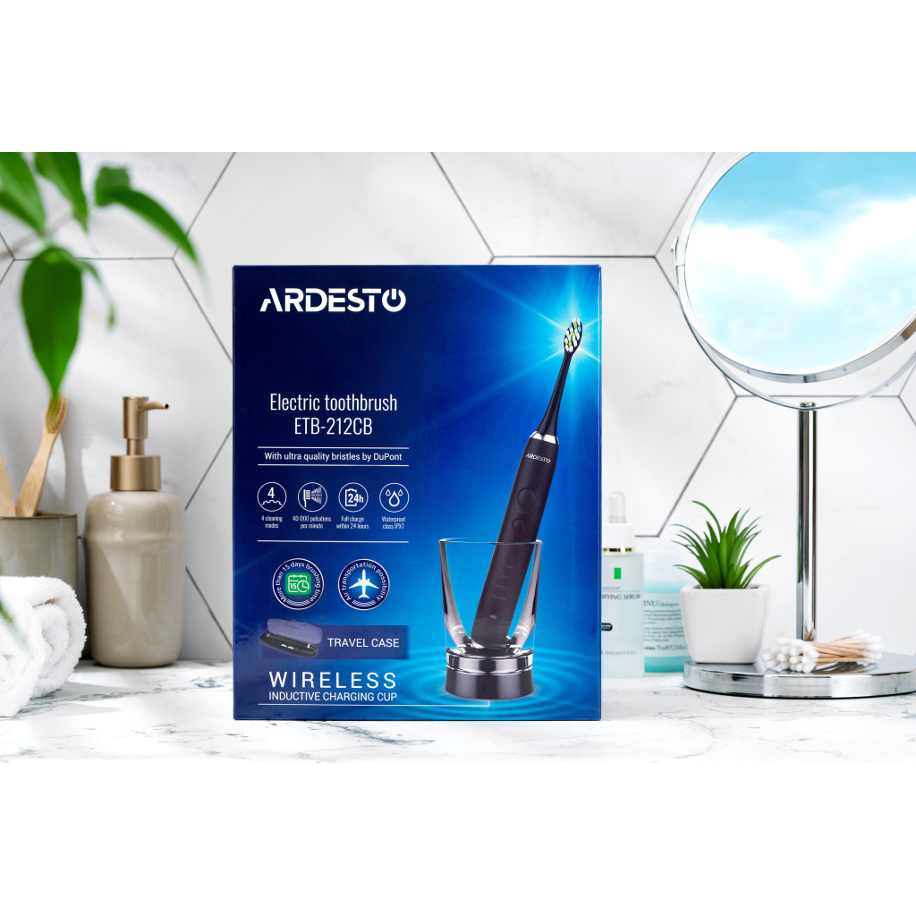 Електрична зубна щітка Ardesto ETB-212CB - зображення 9
