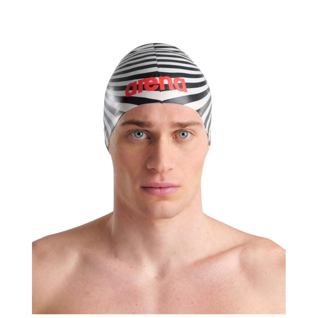 Шапка для плавання Arena Poolish Moulded 1E774-231 божевільна ілюзія Уні OSFM (3468336701522) - зображення 3