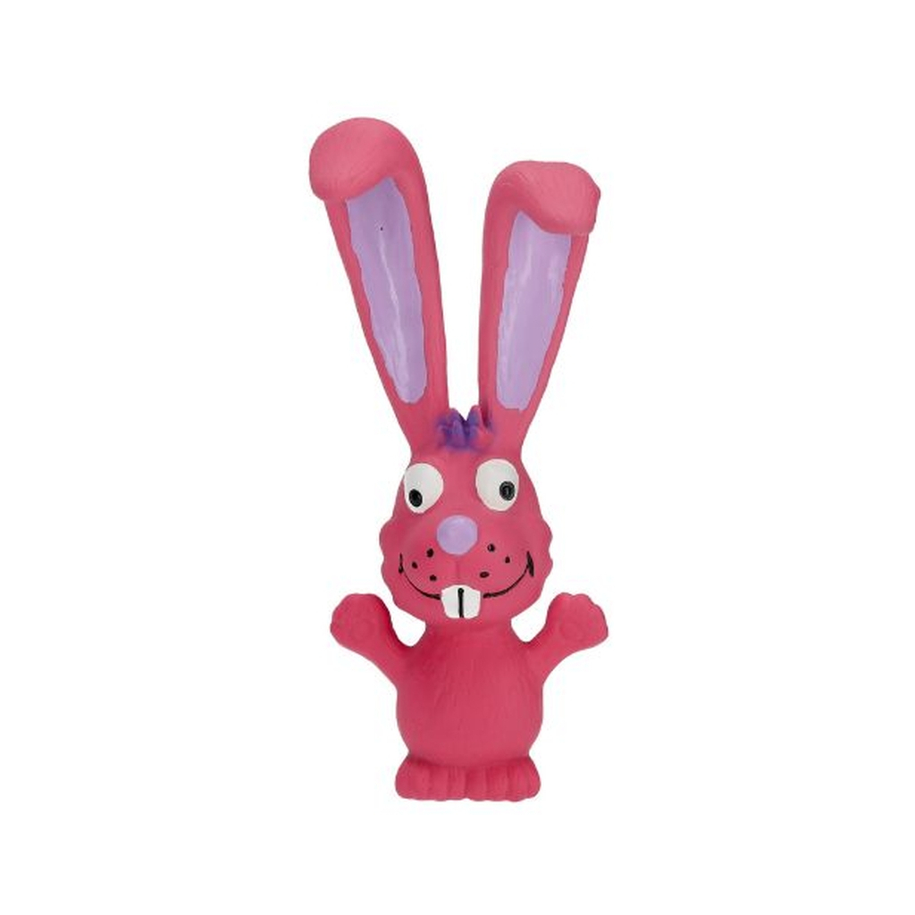 Іграшка для собак MISOKO&CO Вухатий кролик рожевий 17 см (BEIRJ01572) - зображення 1