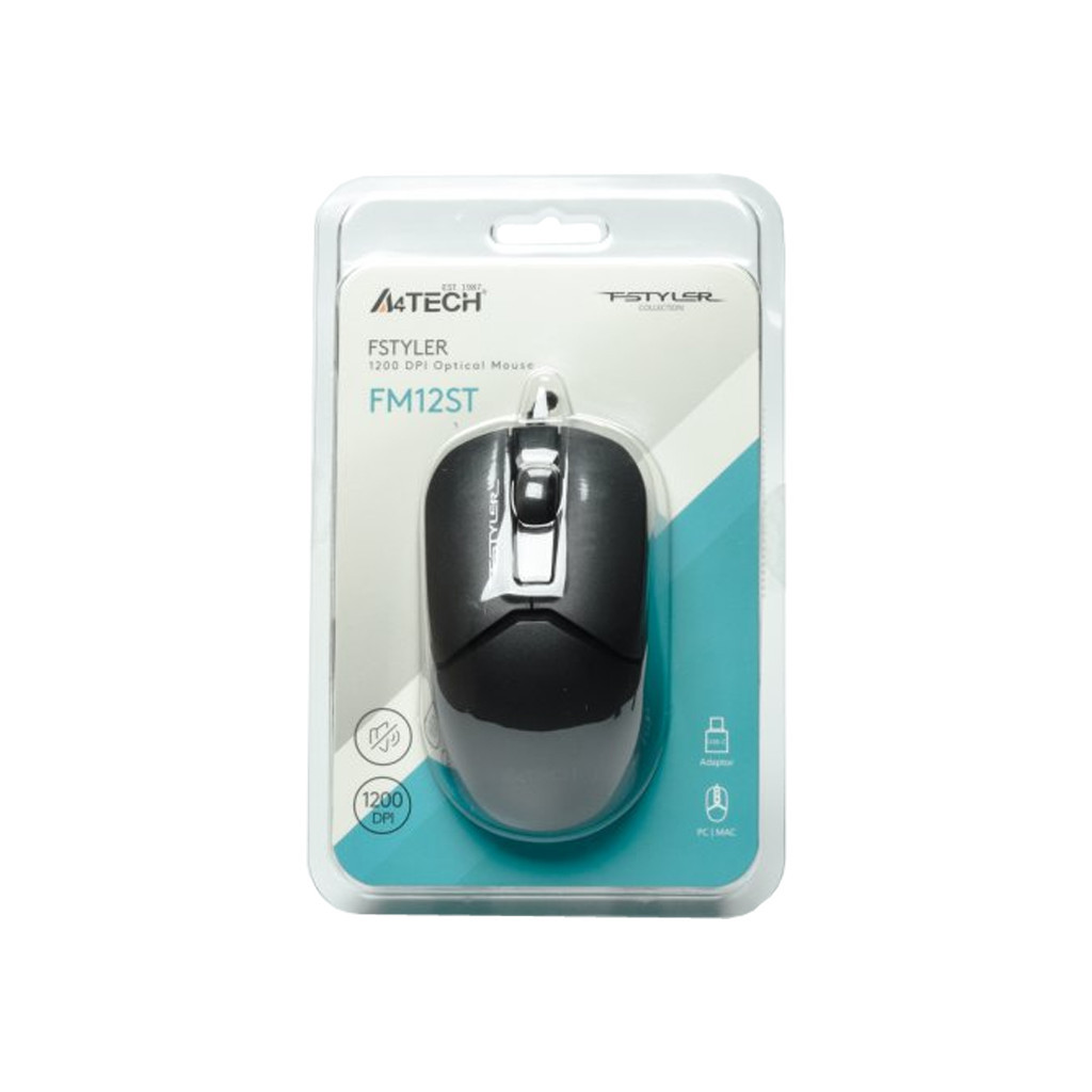 Мишка A4Tech FM12ST USB Black (4711421990271) - зображення 10