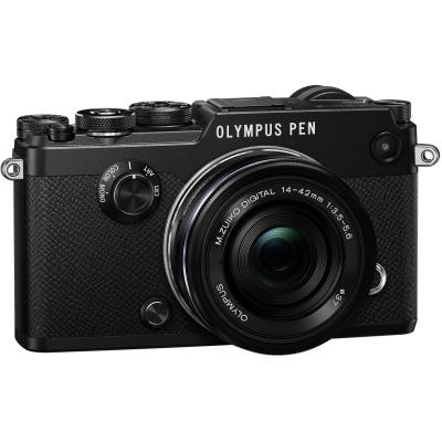 Цифровий фотоапарат Olympus PEN-F Pancake Zoom 14-42 mm Kit black (V204061BE000) - зображення 2
