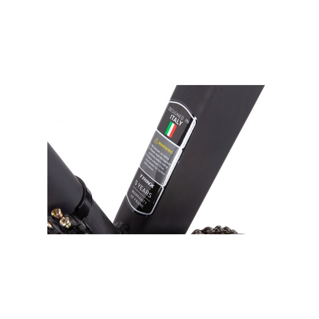 Велосипед Trinx M100 Elite 27.5" рама-18" Matt-Black-Grey-Orange (M100Elite.18MBGO) - зображення 5