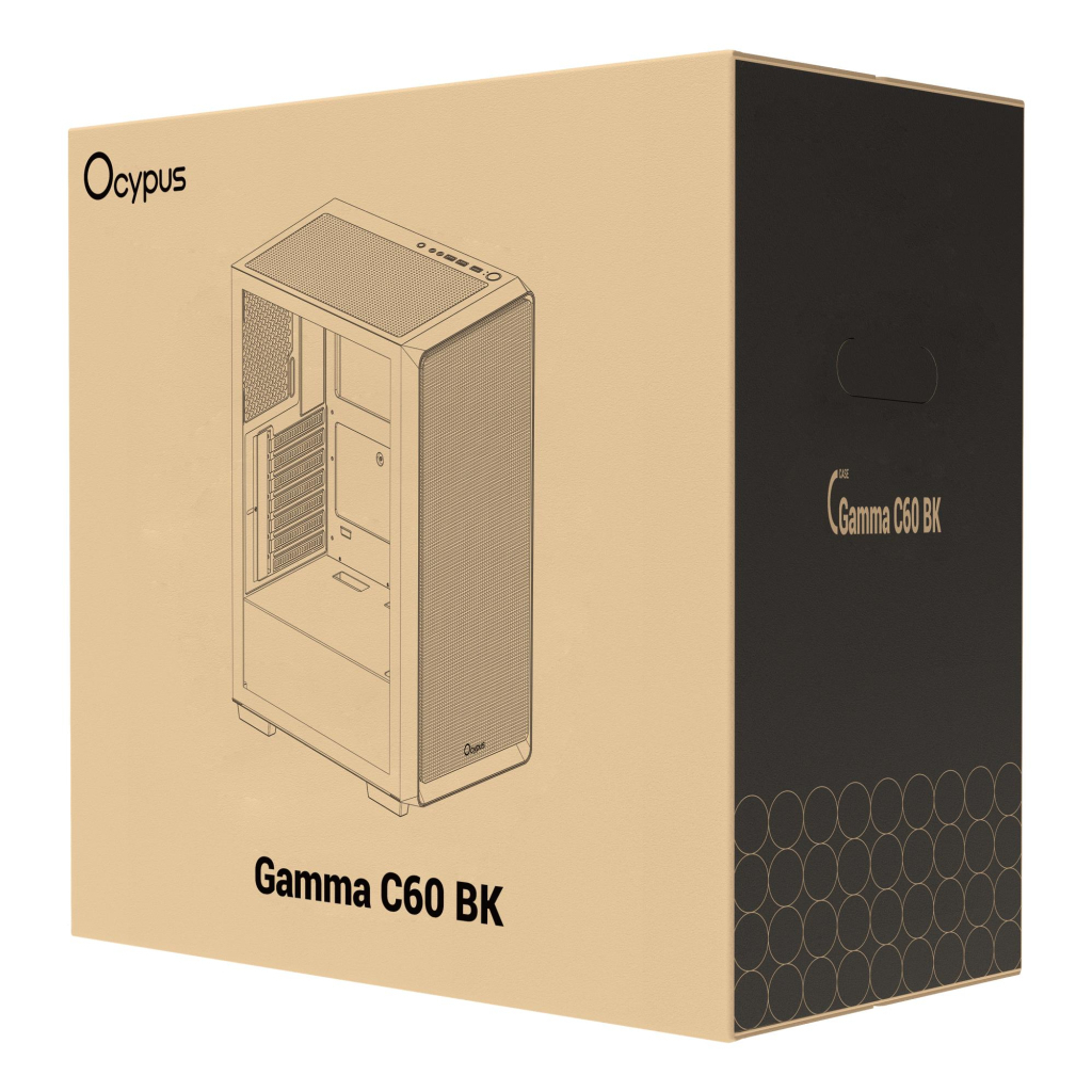 Корпус для ПК OCYPUS GAMMA C60 BK (GAMMA-C60-BKG000XX-GL) - зображення 10