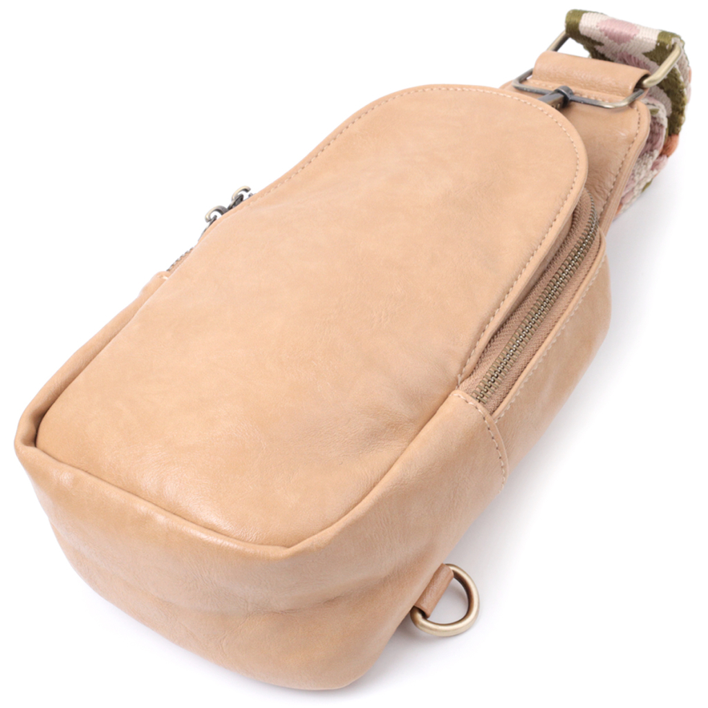 Сумка Vintage З екошкіри Світло-коричнева (22790) - зображення 5