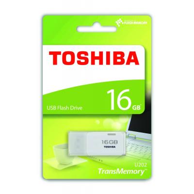 USB флеш накопичувач Toshiba 16GB U202 White USB 2.0 (THN-U202W0160E4) - зображення 2