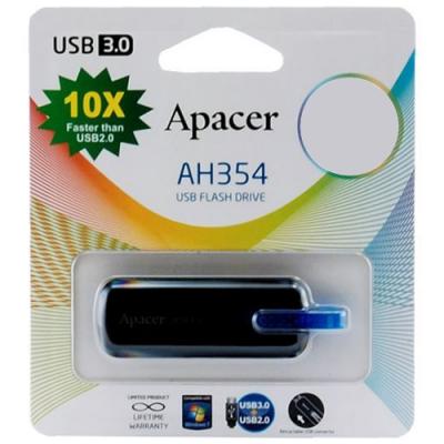 USB флеш накопичувач Apacer 16GB AH354 Black RP USB 3.0 (AP16GAH354B-1) - зображення 9