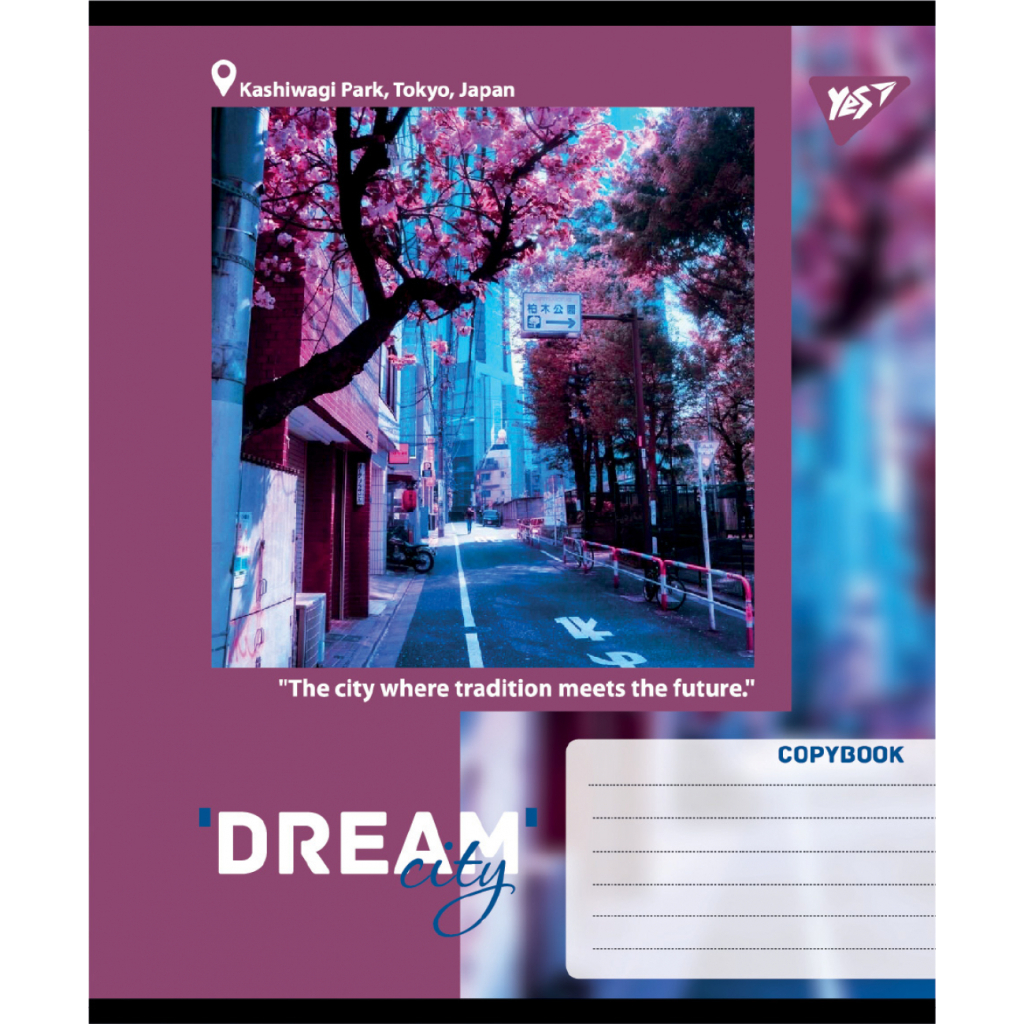 Зошит Yes Dream City А5 96 аркушів клітинка (767707) - зображення 4