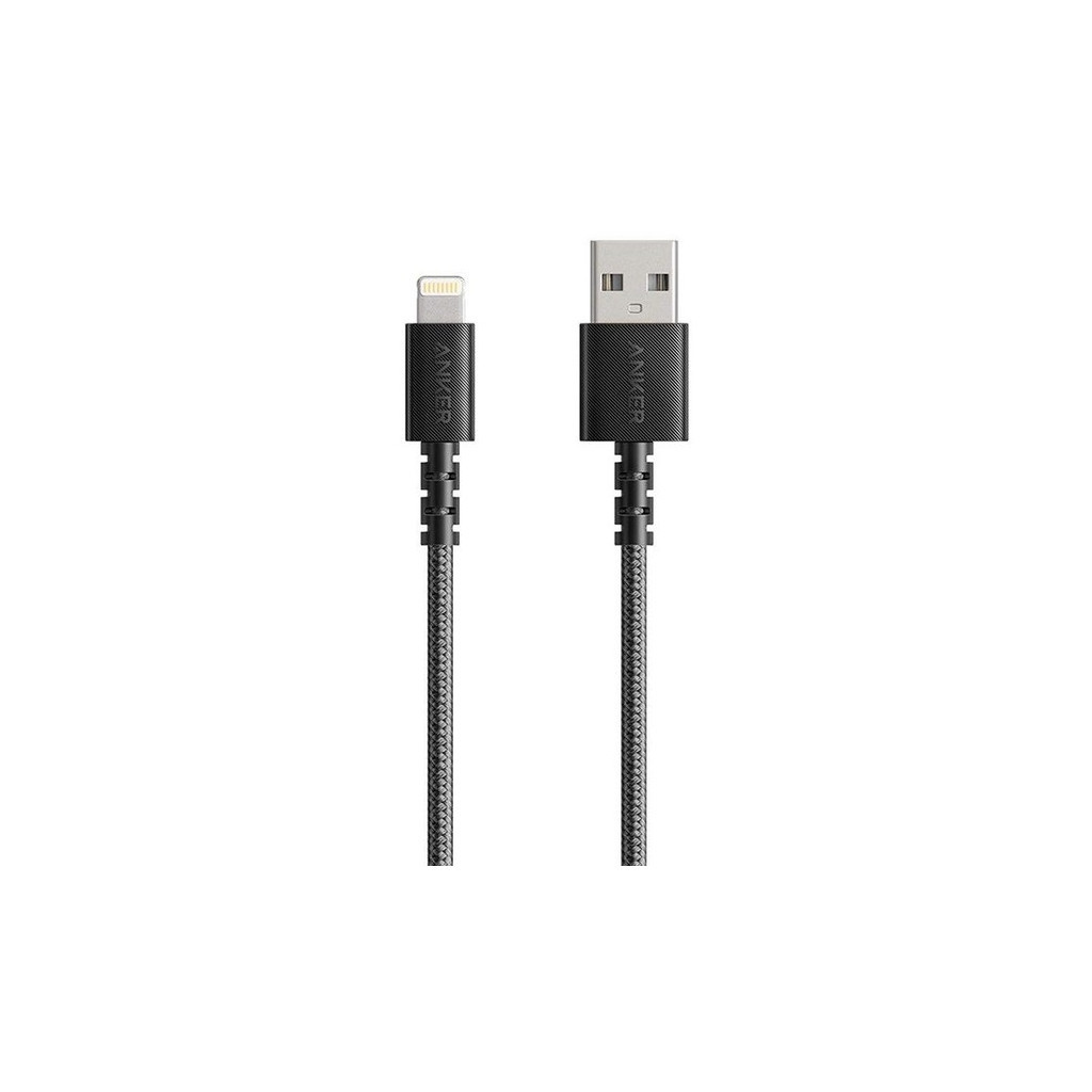 Дата кабель USB 2.0 AM to Lightning 1.8m Powerline Select+ Black Anker (A8013H11) - зображення 1